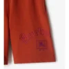 Pantaloncini in cotone con logo gotico