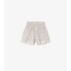 Pantaloncini in cotone con margherite