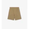 Pantaloncini in cotone con rifiniture a quadri