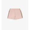 Pantaloncini in cotone con rifiniture a quadri