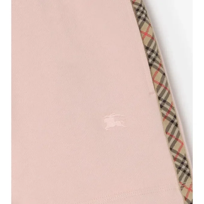 Pantaloncini in cotone con rifiniture a quadri