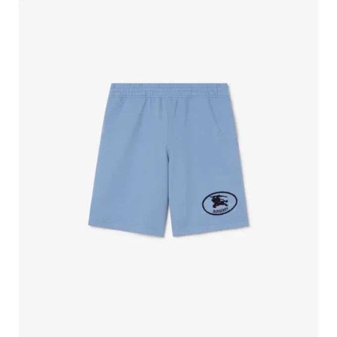 Pantaloncini in cotone con stampa Knight