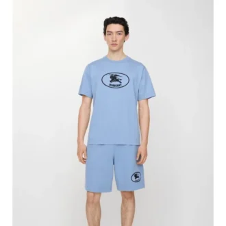 Pantaloncini in cotone con stampa Knight
