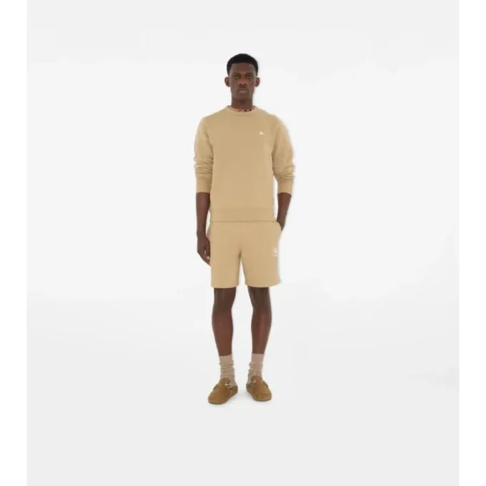 Pantaloncini in cotone con stampa Knight