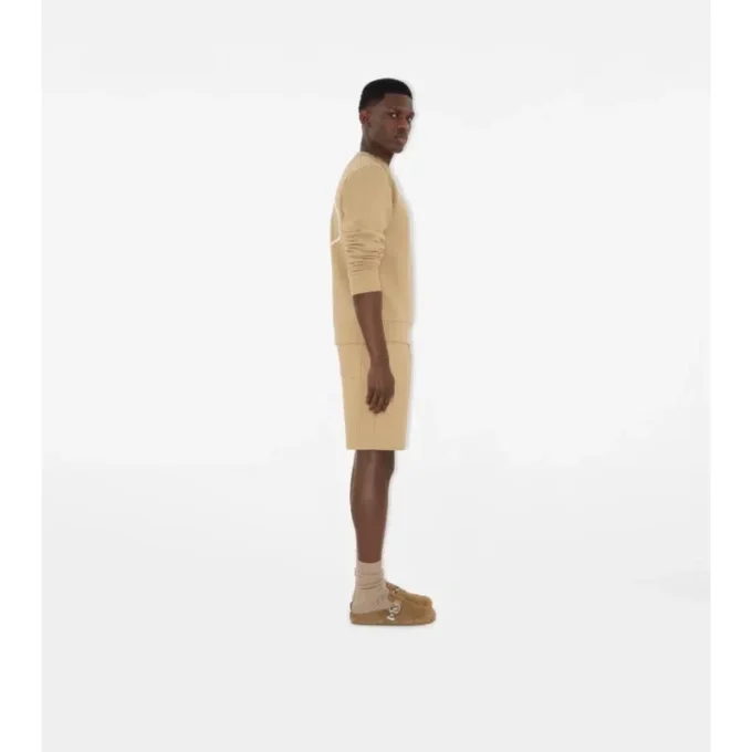 Pantaloncini in cotone con stampa Knight