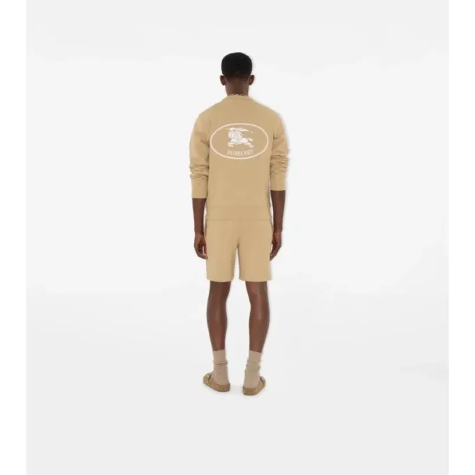 Pantaloncini in cotone con stampa Knight