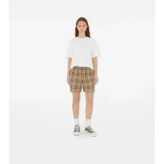 Pantaloncini in cotone a quadri