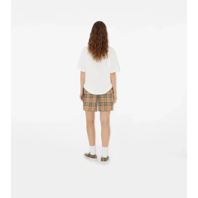 Pantaloncini in cotone a quadri