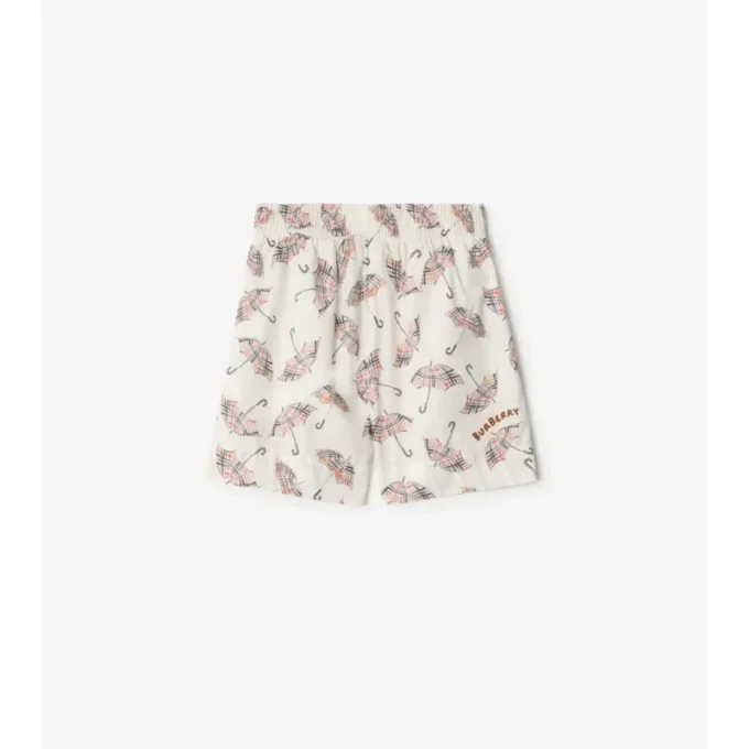 Pantaloncini in cotone Ombrelli