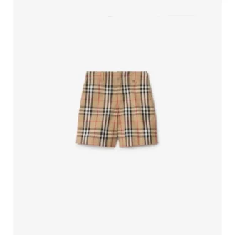 Pantaloncini in cotone Oxford a quadri