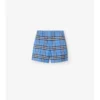 Pantaloncini in cotone Oxford a quadri
