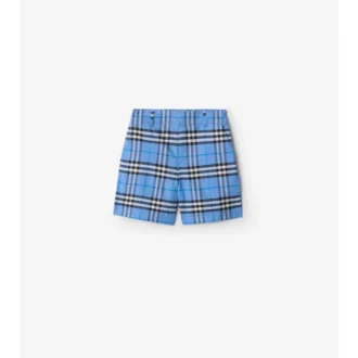 Pantaloncini in cotone Oxford a quadri