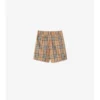 Pantaloncini in cotone Oxford a quadri