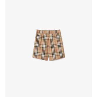 Pantaloncini in cotone Oxford a quadri