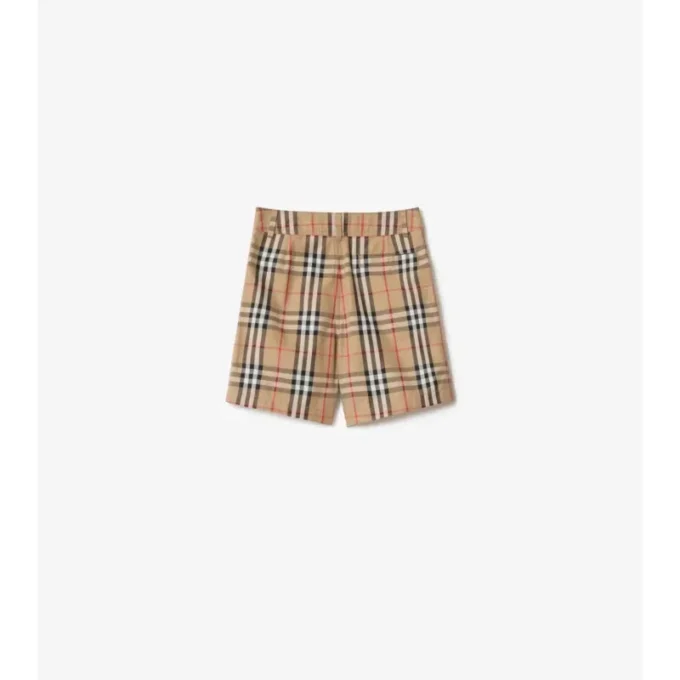 Pantaloncini in cotone Oxford a quadri