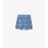 Pantaloncini in cotone Oxford a quadri