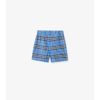 Pantaloncini in cotone Oxford a quadri