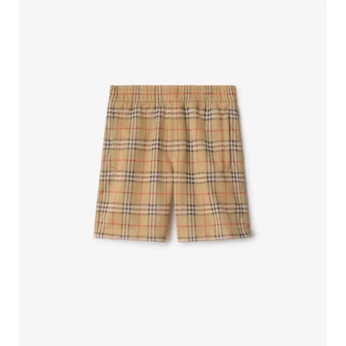 Pantaloncini in jersey a quadri