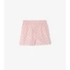 Pantaloncini in popeline di cotone a scacchi EKD