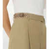 Pantaloncini in popeline di cotone con bordi a quadri