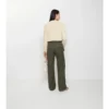 Pantaloni cargo in Gabardine con rifiniture a quadri