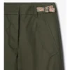 Pantaloni cargo in Gabardine con rifiniture a quadri
