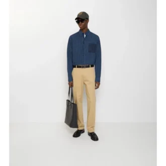 Pantaloni chino in twill di cotone