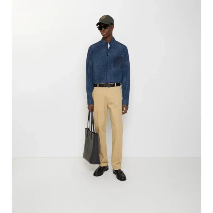 Pantaloni chino in twill di cotone