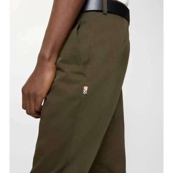 Pantaloni chino in twill di cotone