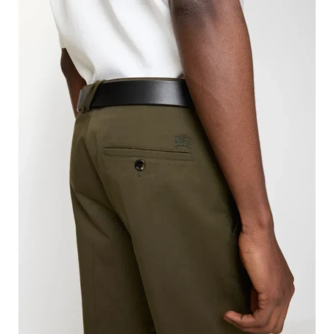 Pantaloni chino in twill di cotone