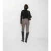 Pantaloni da equitazione in cotone elasticizzato a spina di pesce