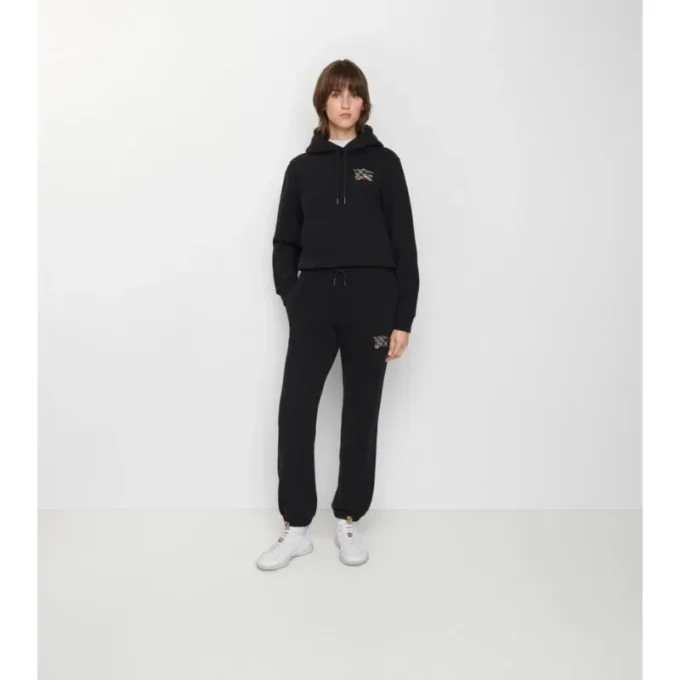 Pantaloni da jogging in cotone a quadri EKD