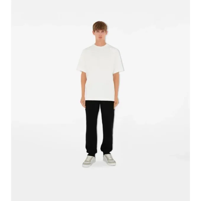 Pantaloni da jogging in cotone con inserti a quadri