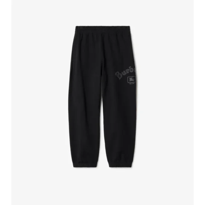Pantaloni da jogging in cotone con logo gotico