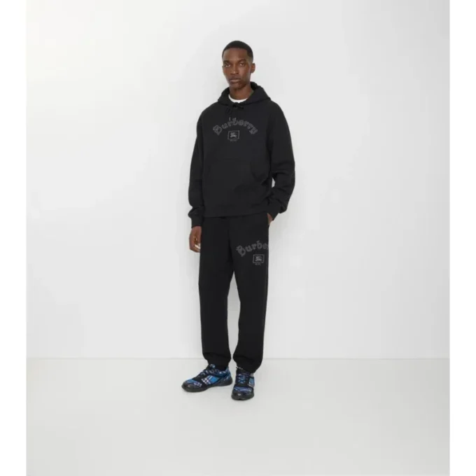 Pantaloni da jogging in cotone con logo gotico
