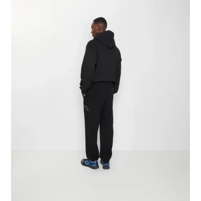 Pantaloni da jogging in cotone con logo gotico