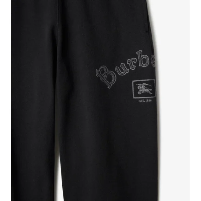 Pantaloni da jogging in cotone con logo gotico
