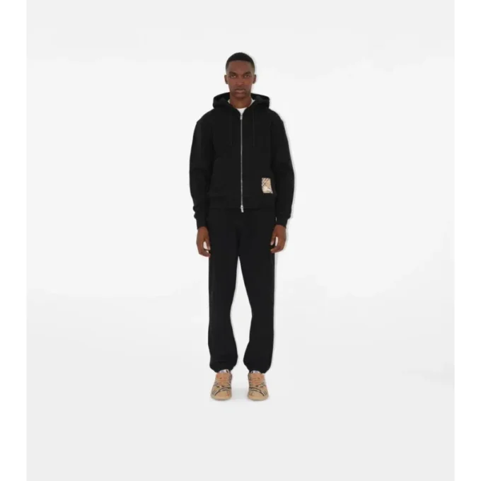 Pantaloni da jogging in cotone con motivo a quadri