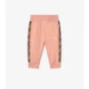 Pantaloni da jogging in cotone con rifiniture a quadri