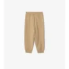 Pantaloni da jogging in cotone con rifiniture a quadri