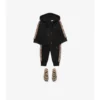 Pantaloni da jogging in cotone con rifiniture a quadri