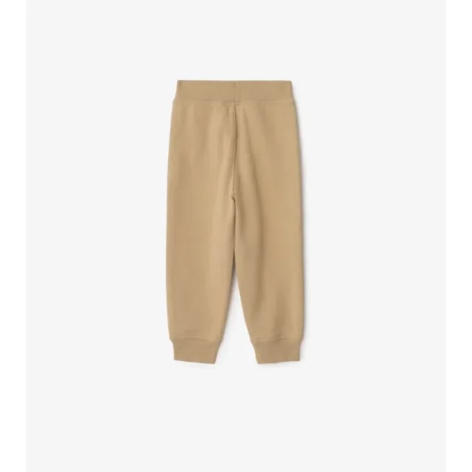 Pantaloni da jogging in cotone con rifiniture a quadri
