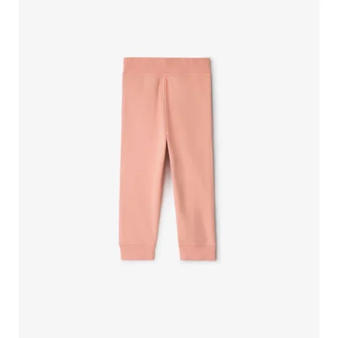 Pantaloni da jogging in cotone con rifiniture a quadri