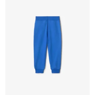 Pantaloni da jogging in cotone con rifiniture a quadri