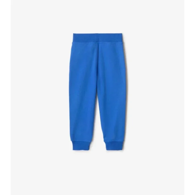 Pantaloni da jogging in cotone con rifiniture a quadri