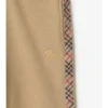 Pantaloni da jogging in cotone con rifiniture a quadri