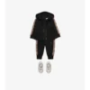 Pantaloni da jogging in cotone con rifiniture a quadri