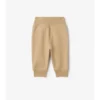 Pantaloni da jogging in cotone con rifiniture a quadri