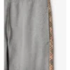 Pantaloni da jogging in cotone con rifiniture a quadri