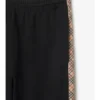 Pantaloni da jogging in cotone con rifiniture a quadri